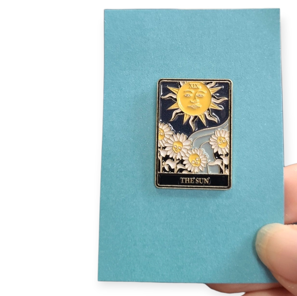 Sun Tarot Enamel Pin